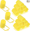 Geyoga 18 Pieces Sponge Hair Rollers Large Soft Foam Hair Styling Curlers Large Size Hairdressing Curlers for Women(Yellow,1.4 x 2.6 Inches)