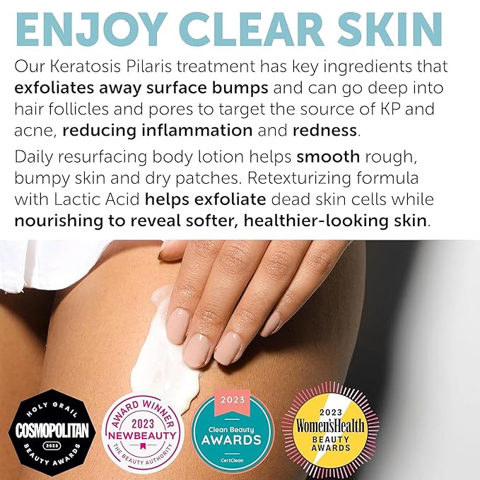 KP Bump Eraser Body Scrub with 10% AHA | Keratosis Pilaris Treatment | Bump Eraser Body Scrub | Clears Strawberry Legs | Soothes Redness, Dryness & Flaky Skin