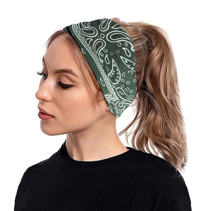 Boho Headbands For Women Fashion Stretch Wide Hair Bands Knoted Turban Head Bands Yoga Running Sweatband Elastic Headband Stylish Wrap Headbands Hair Accessories for Teen Girls 4 Pack