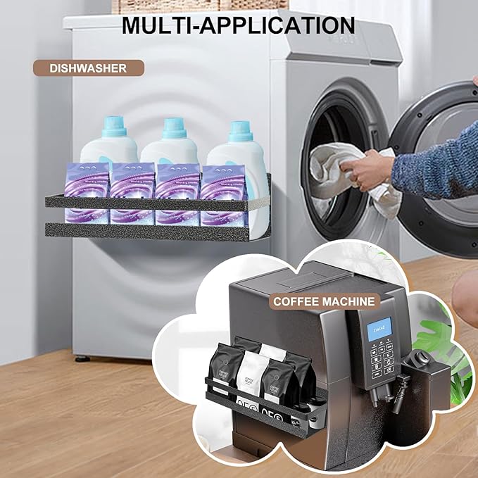 Uten Magnetic Spice Rack for Refrigerator 2 Pack, Spice Organizer Kitchen