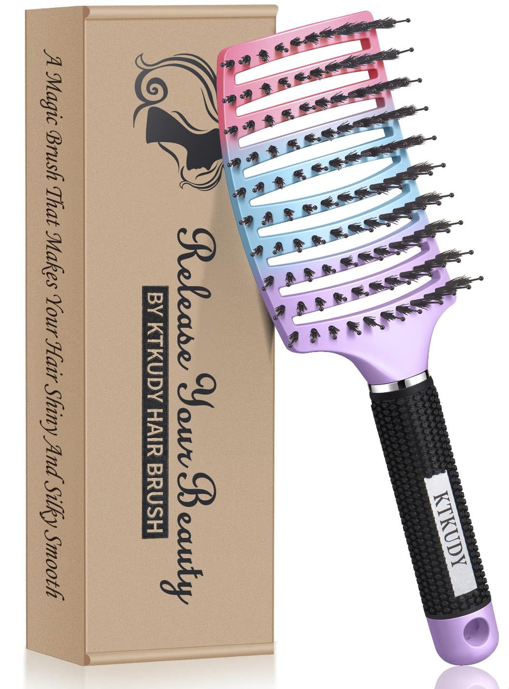 Detangling Brush for Women & Kids, Wet & Dry Hair, All Hair Types