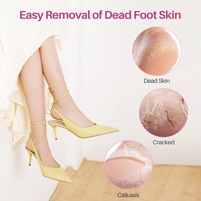 Replaceable Sandpaper for Electric Foot File: 60 Pcs/1 Box Feet Grinder for Skin and Callus Remover - 80/180 Grit Fine Sandpaper Refill Discs for Home Spa Salon