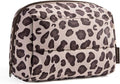 BAGSMART Puffy Makeup Bag, Wide Opening Cosmetic Organizer, Soft Water-Resistant Travel Toiletry Pouch for Women for Purse, Compact & Spacious