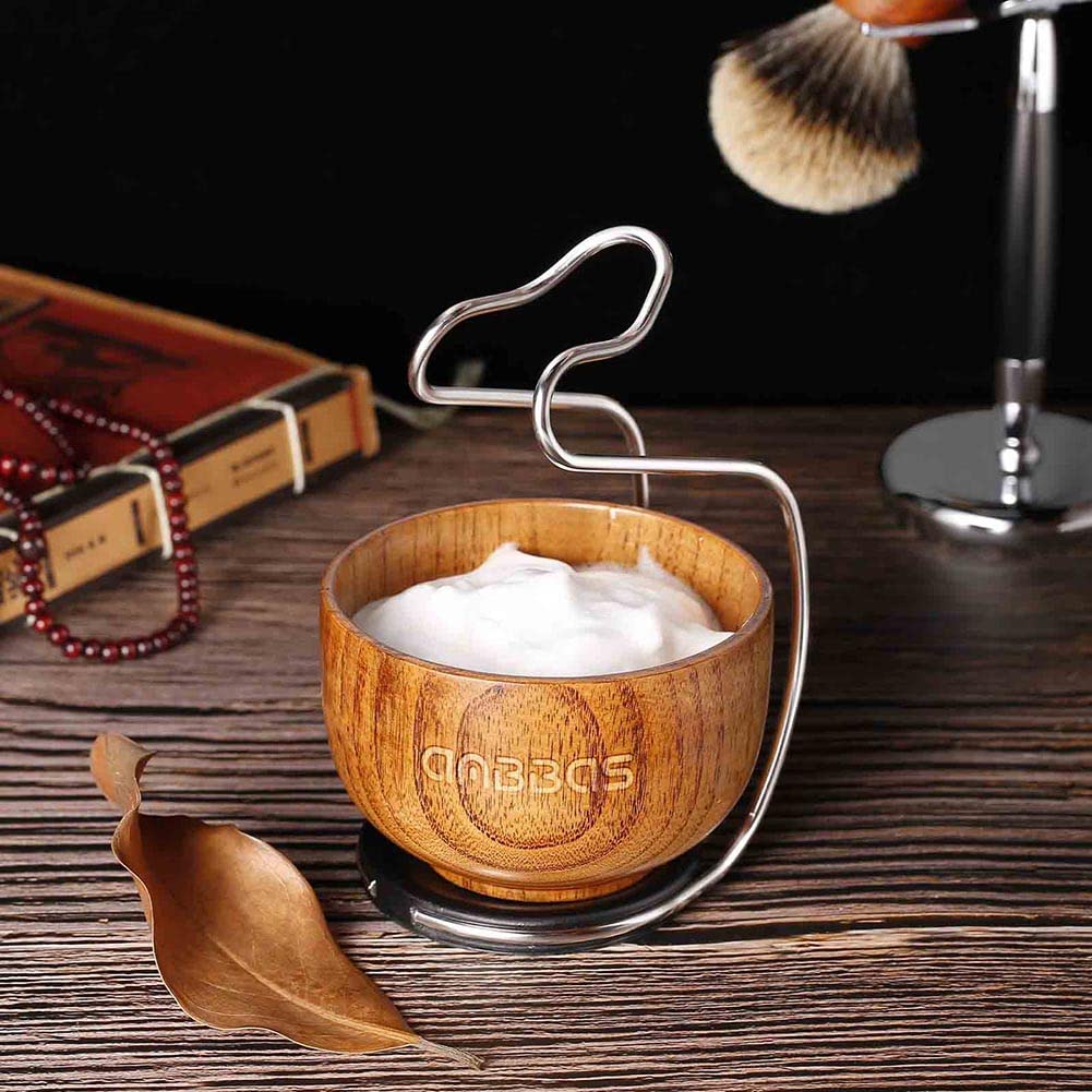 Anbbas 3IN1 Badger Hair Shaving Brush Set,Lather for Men Smooth Wet Shave