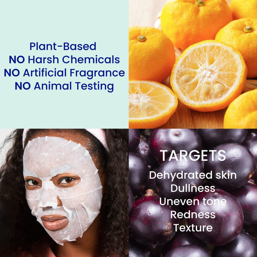 FACETORY K Beauty Face Mask Skin Care - EVERYDAY 8 COLLECTION Sheet Mask Set (16 pc) | Natural Premium Korean Face Mask For All Skin Types - No Sulfates No Parabens