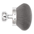 Blend & Blur Extra Large Body Makeup Brush for Self Tanner,Leg Makeup & Bronzer Self Tan Applicator, 3.2inch Wide Round Head Kabuki Brush For Application with Drawstring Bag (Silver)