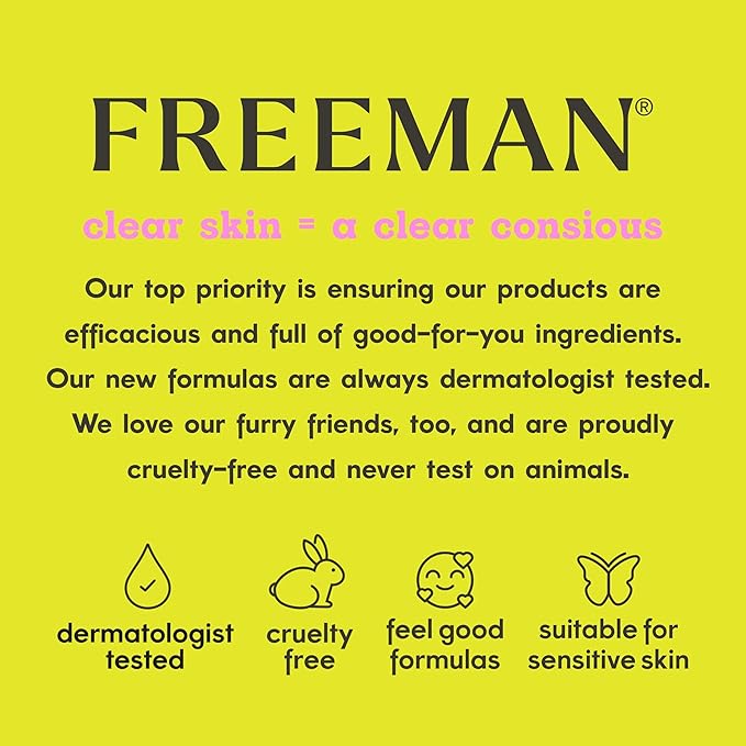 Freeman 14 Piece Love To Mask Variety Pack, Facial Masks For All Skin Types, Hydrate, Detoxify, & Clear Skin, Exfoliating Scrub, Bonus Headband and Skin Buffer, Face Masks Are Cruelty-Free & Vegan