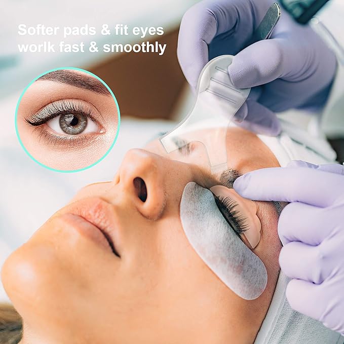 20Pcs Silicone Lash Lift Rods and 30Pcs Y Shape Eyelash Lift Brush, Clear