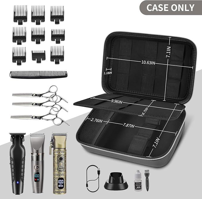 Boobowl Barber Accessories Bag for Clippers and Supplies, Hair Clipper Box