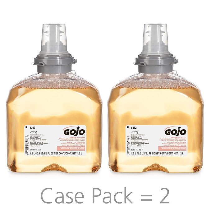 GOJO TFX Antibacterial Foam Soap Refill, Fruit Scent, 2c tx 1200 mL-5362-02