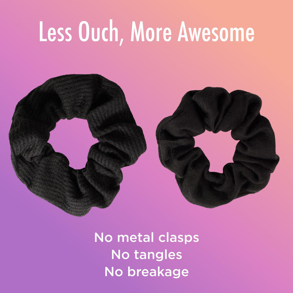 Goody Ouchless Womens Hair Scrunchie - 8 Count, Neutral - Suitable for All Hair Types - Pain-Free Hair Accessories for Women Perfect for Long Lasting Braids, Ponytails and More