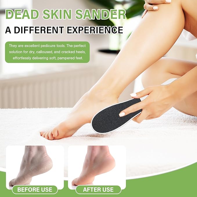 10 Pack Foot File,Foot Callus Remover Professional Sandpaper Pedicure Tools, Double Side Foot Scrubber, Sander for Dead Skin Foot Rasp Pedicure for Women Mother Manicure Beauty Shop Spa