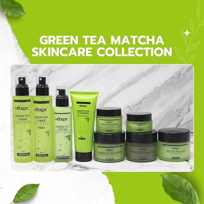 Hebepe Green Tea Matcha Facial Toner Mist, Peppermint, 120ml