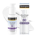 Neutrogena Ultra Sheer Sunscreen Serum SPF 60, Fragrance-Free, 1.7 fl. oz
