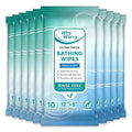 WhyWorry Bathing Wipes for Adults Rinse Free, 8"x12" Fresh Scent, 100 Count