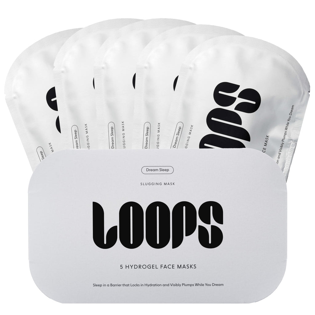 LOOPS Dream Sleep - Nighttime Korean Hydrogel Face Masks, 5pc