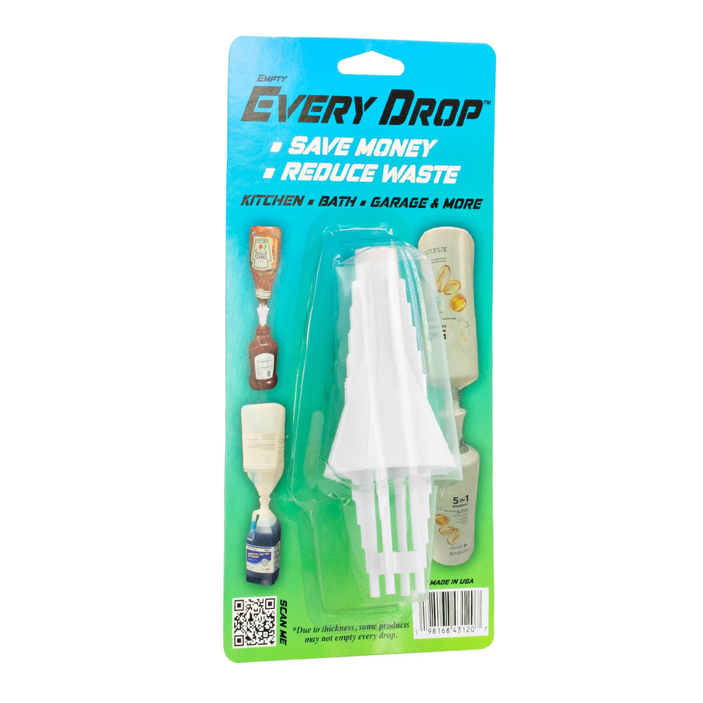 Last Drop Universal Bottle Emptying Kit Transfer Connector for Soap, Lotion, Shampoo, Conditioner, and Kitchen