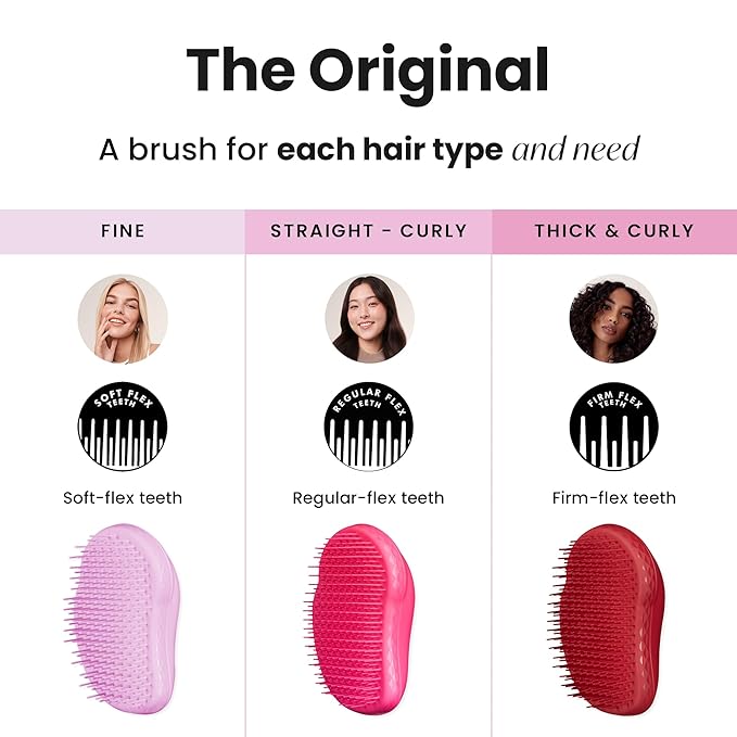 Tangle Teezer Original Detangler Brush for All Hair Types, Pink Fizz