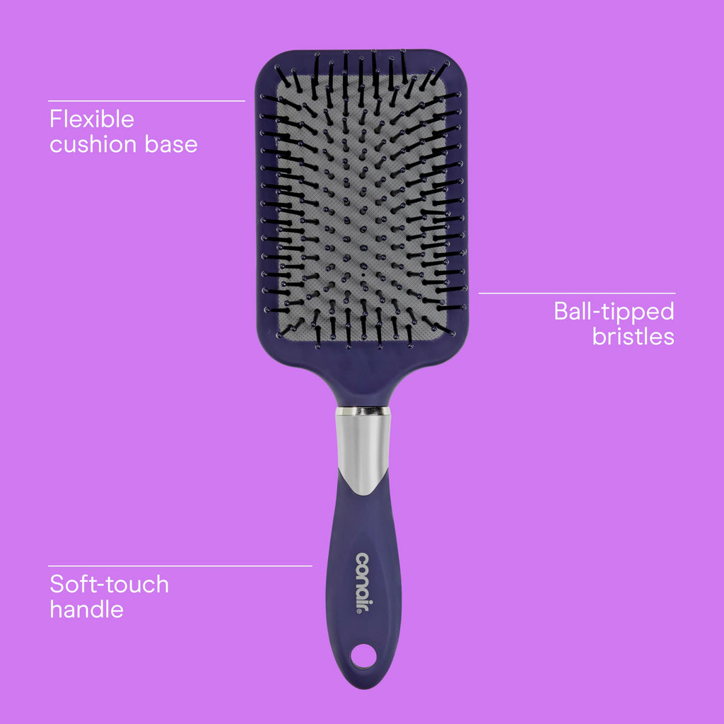 Conair Paddle Hair Brush, Ultra Wide Detangling Design for Thick Hair