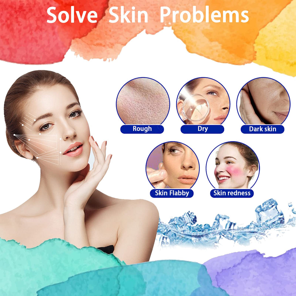 Ice Roller for Face and Eye, Ice face roller,Gua Sha Facial Tools, Facial ice roller, Skin Care Tools,Ice mold for face… (purple-eyes)