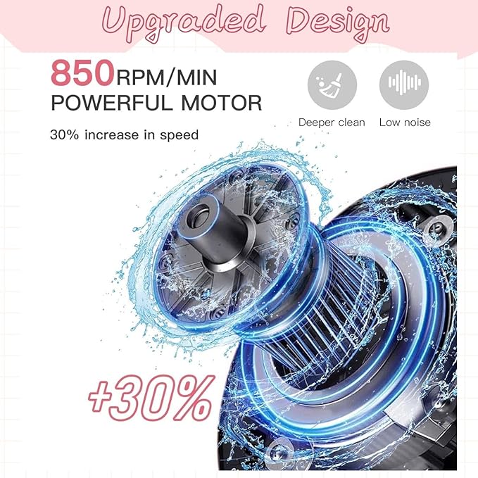 Electric Makeup Brush Cleaner Machine with Automatic Drying, Portable Brush Cleaner for Sensitive Skin, Large Makeup Brushes & Daily Beauty Routine, Professional Makeup Brush Cleaning Tool