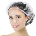 Years calm Thick Large Disposable Shower Caps for Women, 50 Pack Clear