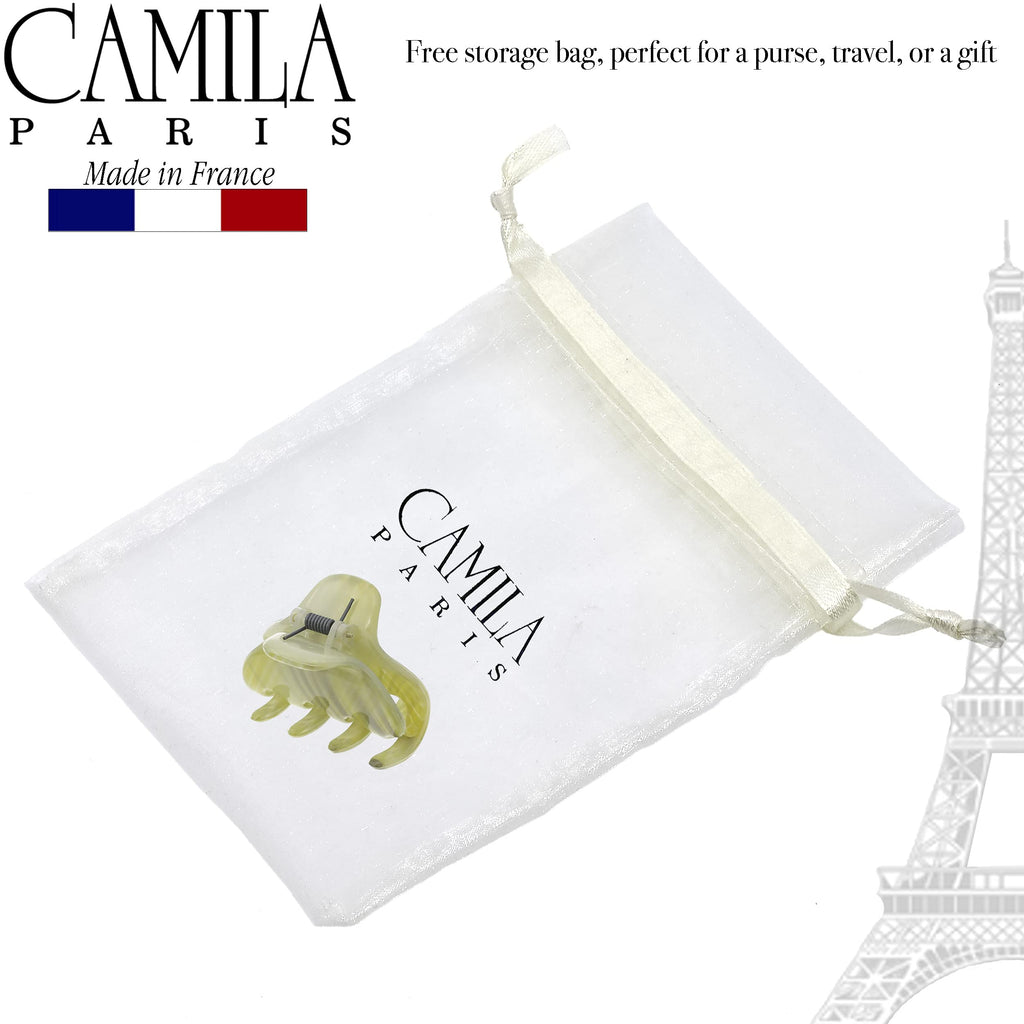 Camila Paris CP3196 French Small Hair Clips for Women, 1.75" Small Claw Clip Fashion Styling Mini Hair Clip Accessories for Women, Strong Hold No Slip Grip Cute Claw Clips, Made in France