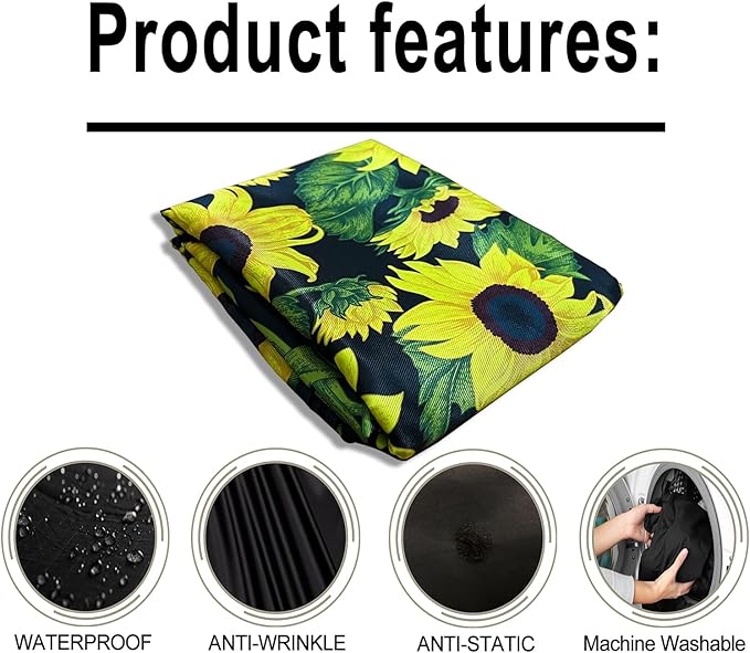 Salon Cape for Women, Hair Cutting Cape with Snaps, Professional Large Barber Stylist Hairdresser Cape, Waterproof & Light Weight & Machine Washable- 63”× 56”(Sunflower)