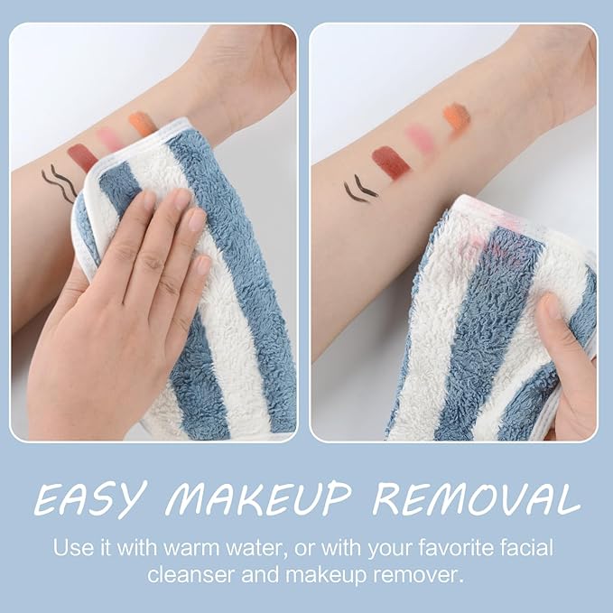 SINLAND Microfiber Facial Cloths Fast Drying Washcloth 8inch x 8inch Absorbent Face Wash Cloth Soft Makeup Remover Cloths