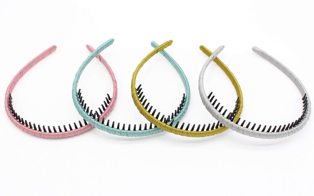JOBAND 4 color Fashion hair bands headbands for women/Girls teeth comb Hair Accessories Non-slip Hair Hoop Resin Hairband Comfy headwear