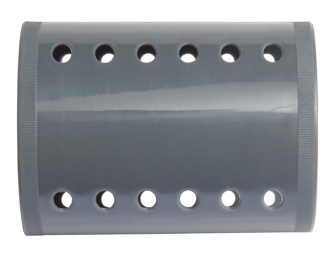 Diane Smooth Hair Rollers, 2-Inch Hair Rollers for Volume, Blowout & Wet Set Styling, Large Vented Curlers for Loose Curls, Body & Root Lift, Gentle Rollers for Medium & Long Hair, 12-Count, Grey