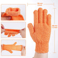 24 Pcs Exfoliating Shower Gloves, Double Sided 12 Colors