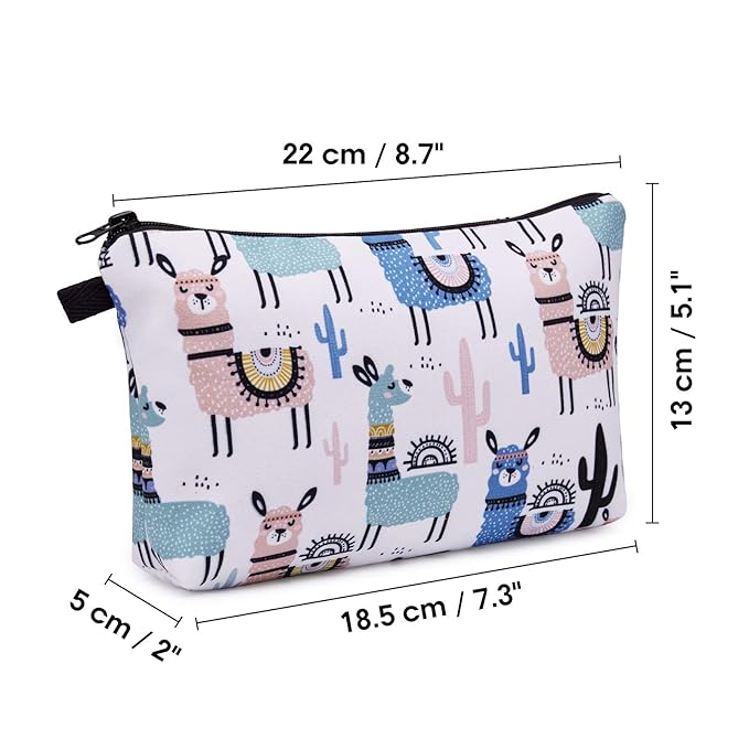 WANDF Small Makeup Bag for Purse, Small Cosmetic Bag for Women
