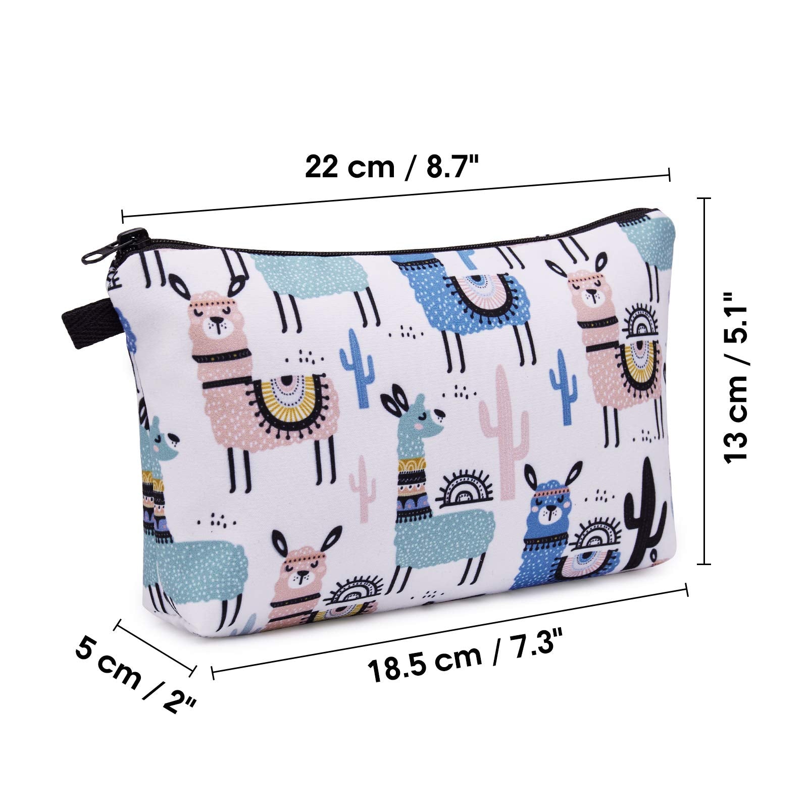 WANDF Small Makeup Bag for Purse, Small Cosmetic Bag for Women