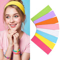 8Pcs Headbands for Women Girls Valentines Day Gifts, Stretchy Soft Neon Head Bands Gift Set Woman Gift for Her Fashion Hair Accessories hairband Galentines Gifts Christmas Easter Basket Stuffers