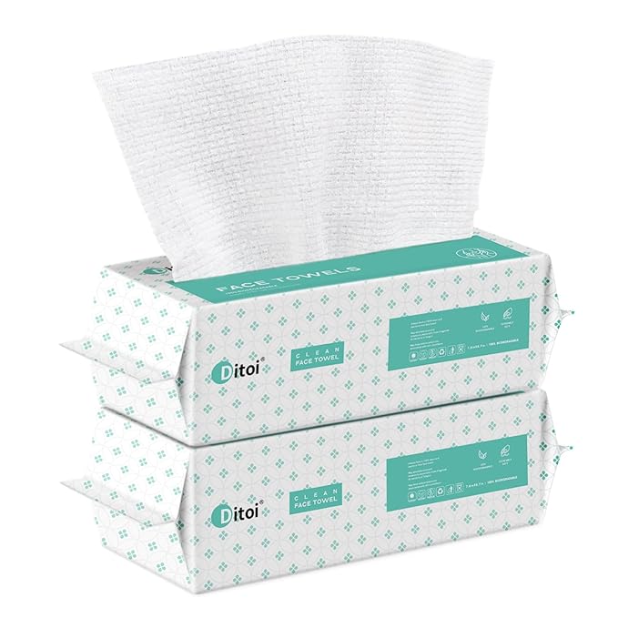Ditoi Face Towels,Ultra Soft Disposable Face cloths-Travel Essentials