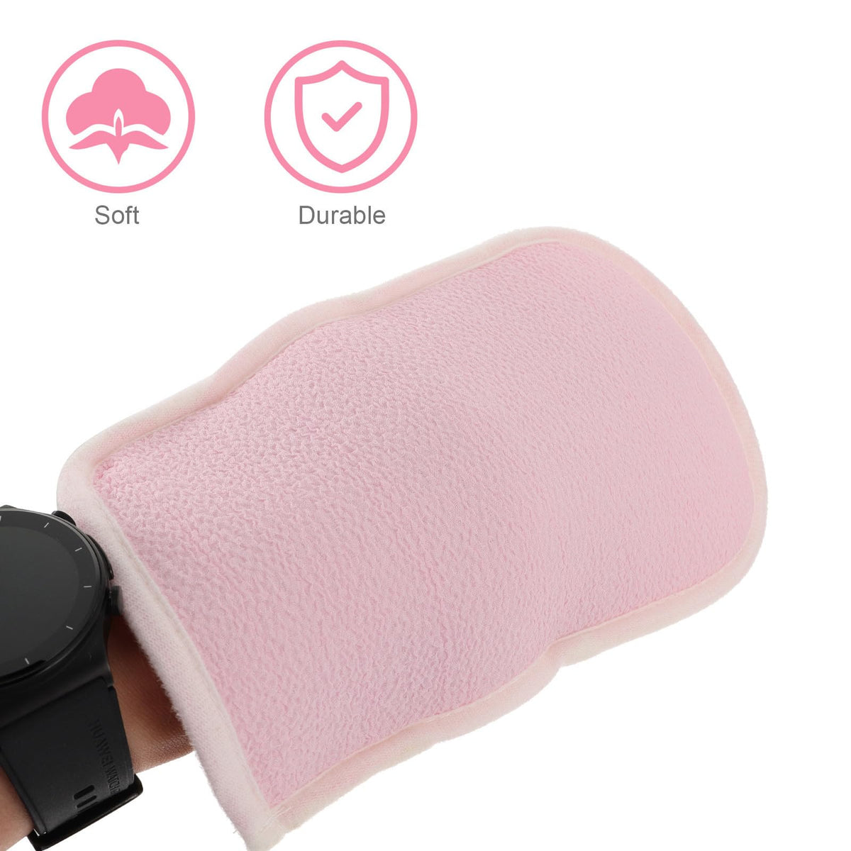 CANIGHT 2pcs Bath Scrubber Set Exfoliating Back Strap Glove for Smooth Skin Body Cleaning Tool for Shower Use Easy to Store Hang to Dry