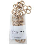 Heliums Extra Small Hair Ties No Damage - Sandy Blonde - Mini 0.7 Inch Tiny Soft Seamless Hair Bands for Toddlers, Braids, Kids Ponytails- 40 Count