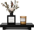 Wood Bathroom Tray Farmhouse Decor Kitchen Soap Holder, 10"x4.5" Black