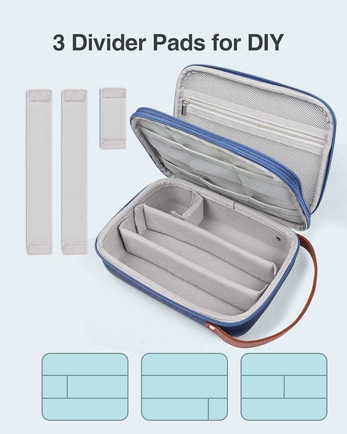 Luxtude Hair Clipper Case, Portable Barber Travel Cases for Trimmers, Guards & Accessories, Fits Wahl, Andis, Hatteker, Oneisal Grooming Tools (Case Only)
