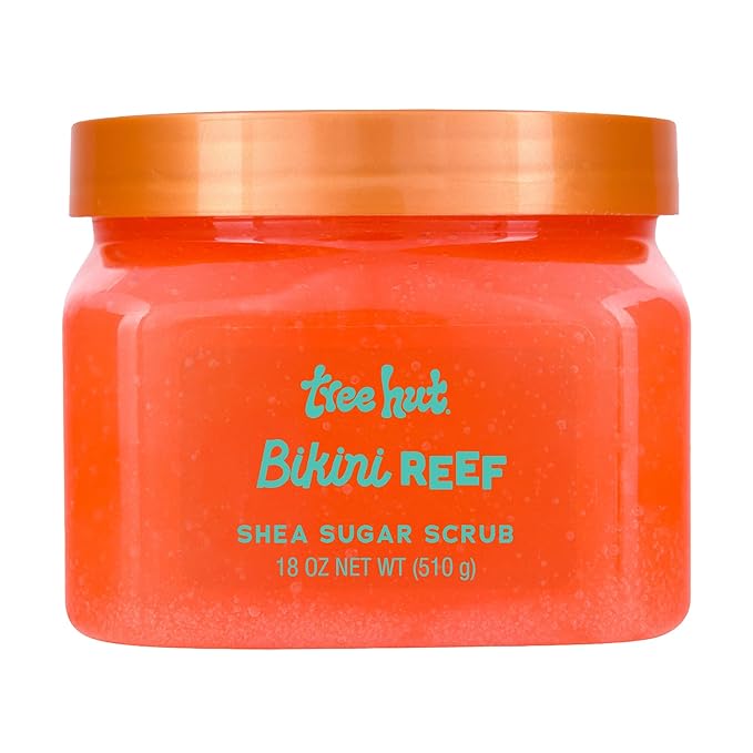 Tree Hut Bikini Reef Body Scrub, Exfoliating Sugar Scrub, Vegan, 18 Oz