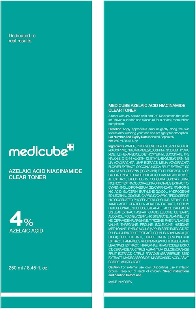 medicube Azelaic Acid Niacinamide Clarifying Toner
