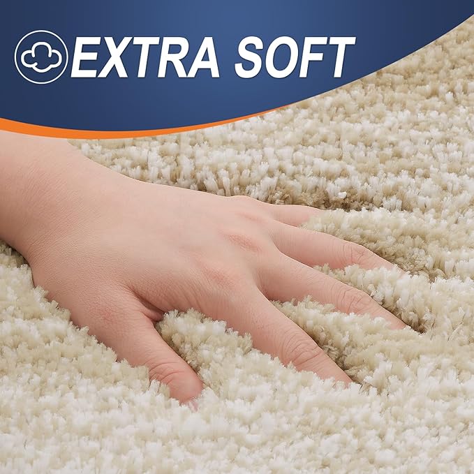 OLANLY Microfiber Bathroom Rugs Sets 3 Piece, 36"x24"+24"x16"+24"x20"
