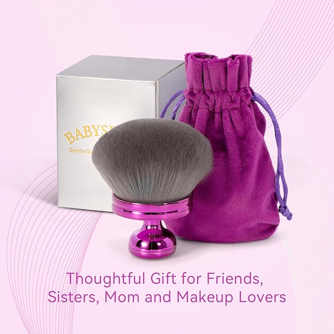 Blend & Blur Large Body Makeup Brush 3.2inch Wide Round Head Kabuki Brush