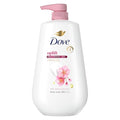 Dove 24hr Lotion Body Wash Uplift Sakura Blossom & Yuzu, 30.6 oz | Hydrating body wash with MicroMoisture and a floral citrus scent