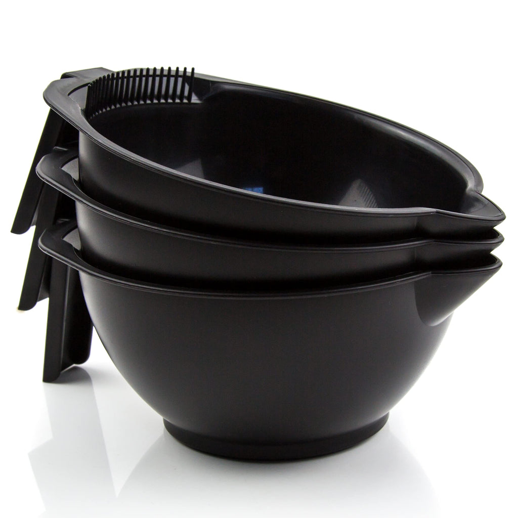 Hair Dye Bowl Set - 3 Hair Color Mixing Bowls - Salon Hair Coloring Bowls