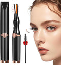 Heated Eyelash Curler - 2-in-1 Clip-Type Design, 3 Temperature Modes, USB Rechargeable Electric Eyelash Curler, Natural Curling 24H Long-Lasting Curl, Gift for Women & Girls, Brown Black