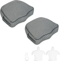 Hot Tub Booster Seat, Weighted SPA Booster Seat Cushion for Adults, 3D Air Mesh Hot Tub Seat Accssories with Non-Slip Micro Dot Bottom,Indoor or Outdoor Quick Dry Hot Tub Pillow (2 Pack-Grey)