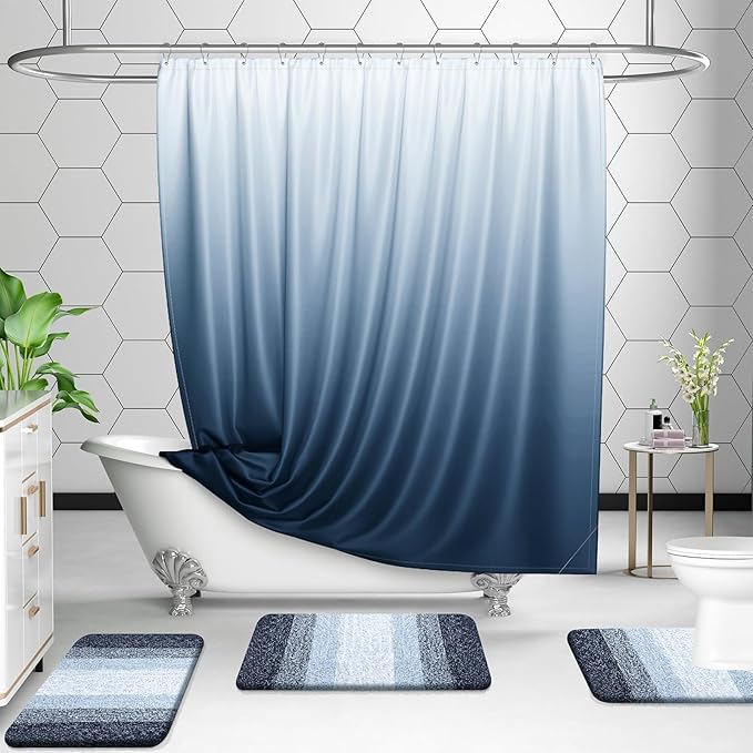 OLANLY Microfiber Bathroom Rugs Sets 3 Piece, 30"x20"+24"x16"+24"x20"