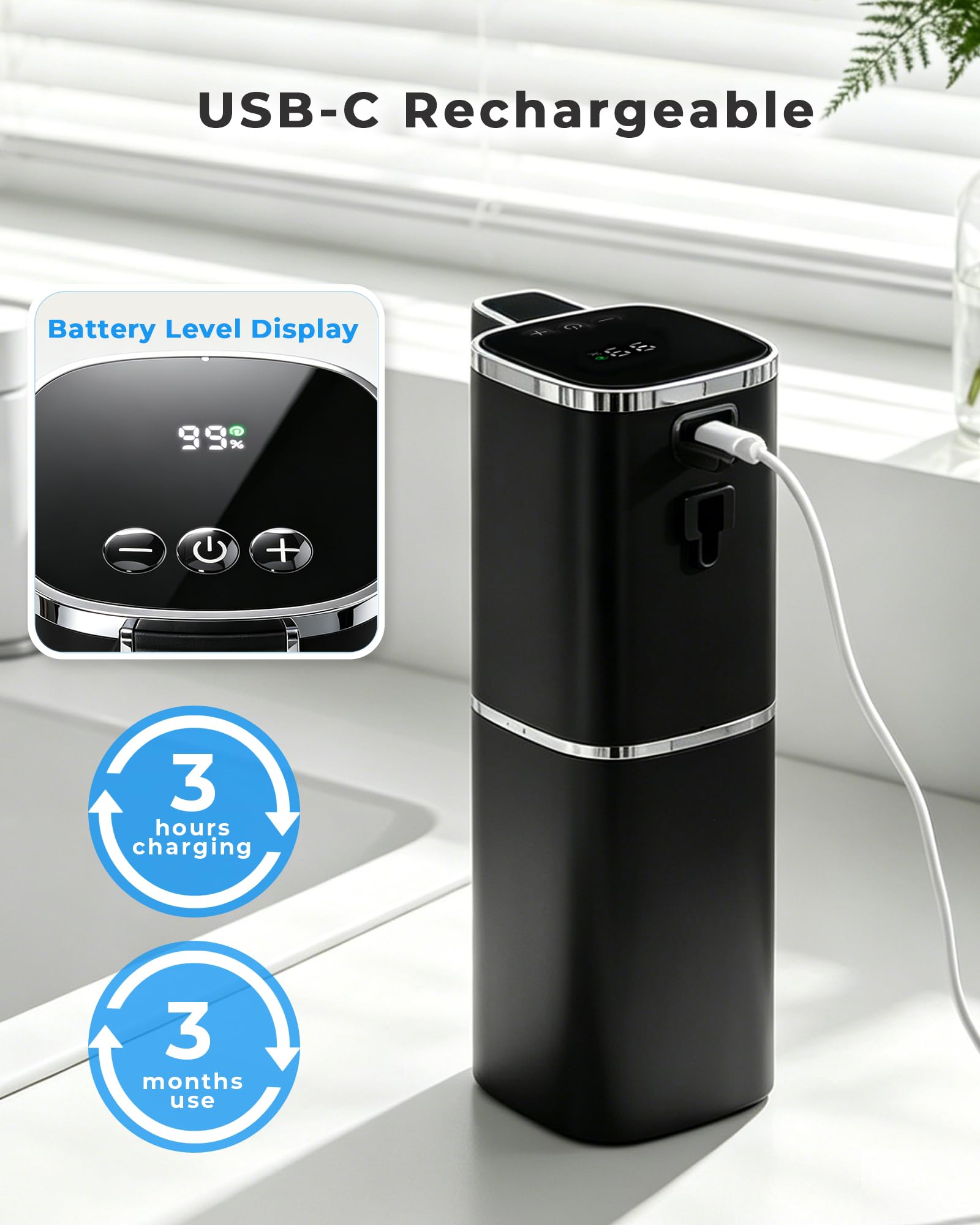 DODO MEKIA 2 Pack Automatic Soap Dispenser Touchless, Rechargeable